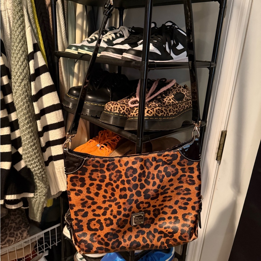 Dooney & Bourke Orange and Black Leopard Bag